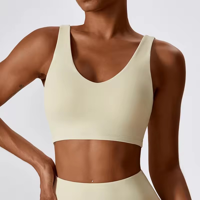 Yoga Pants Set V-shaped Backless Active Wear Custom Women's Sportswear New Yoga Bra