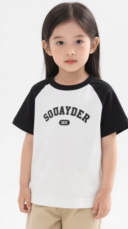 Autumn Spring Toddler Outfits for Boys & Girls Comfortable Breathable T-shirts Digital Printed Kids Clothing for Babies