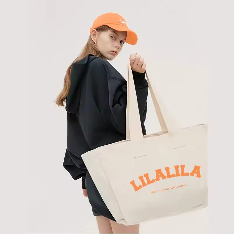 Hot Sale Custom Size and Color Luxury Custom Beach Tote Bag Canvas Tote Bags Printed Embroidered Logo Tote Bags Pilates