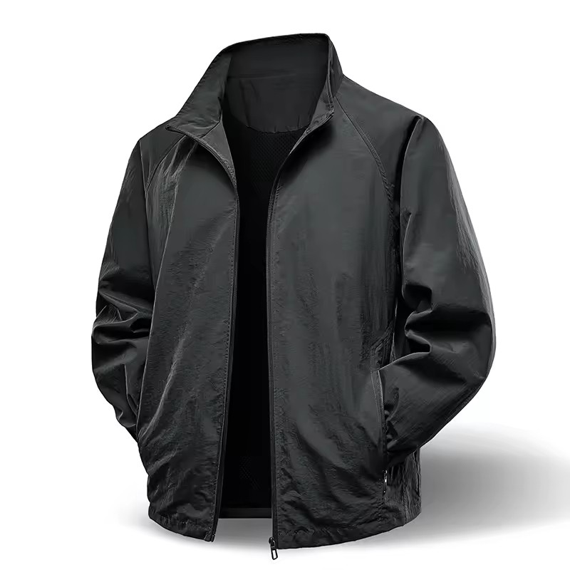 2025 New Men's Comfortable Breathable Jacket Customized Logo Business Leisure XS for Outdoor Fitness Popular Youth Trend